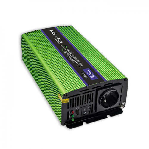 Qoltec Monolith Netzteil & Spannungsumwandler Auto 1200 W Grün