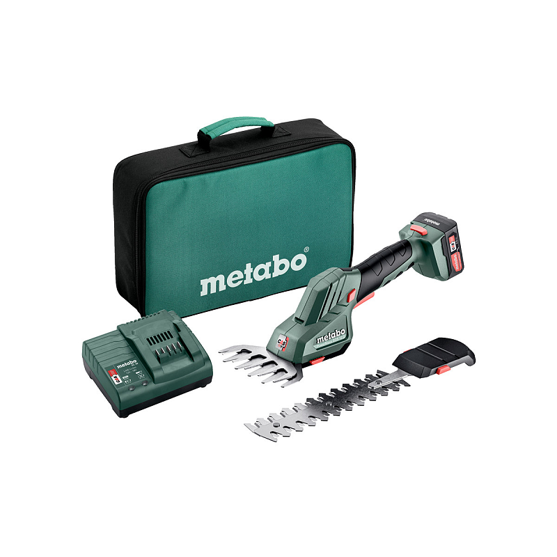 Metabo POWERMAXX SGS 12 Q Akku-Grasschere 11,5 cm 12 V Lithium-Ion (Li-Ion) Grün