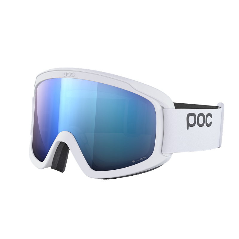 POC Opsin Wintersportbrille Weiß Unisex Blau Zylindrische (flache) Linse