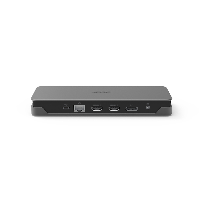 Acer GP.DCK11.01Q laptop-dockingstation & portreplikator Kabelgebunden USB 3.2 Gen 2 (3.1 Gen 2) Type-C Schwarz