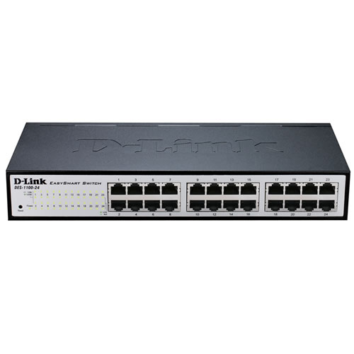 D-Link DGS-1100-24V2 Managed L2 Gigabit Ethernet (10/100/1000) 1U Schwarz, Grau