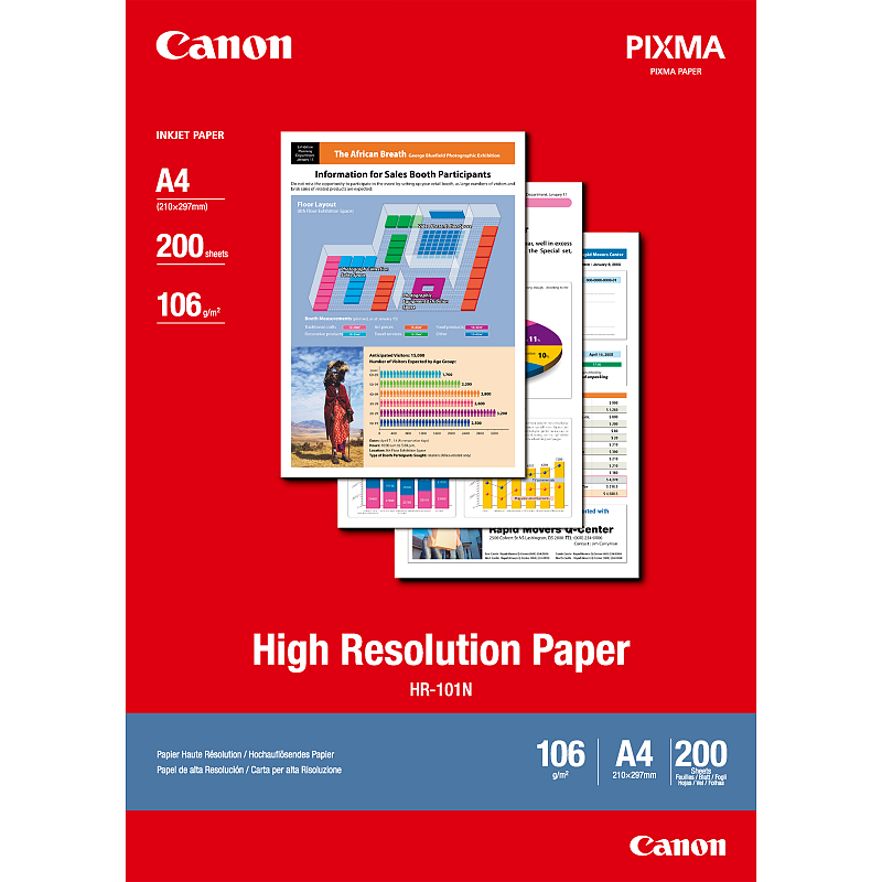 Canon HR-101N Hochauflösendes Papier A4, 200 Blatt