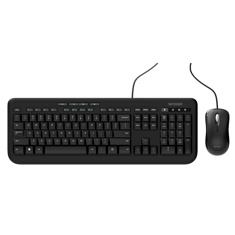 Incase Designed by Microsoft Wired Desktop 600 Tastatur Maus enthalten Universal USB QWERTY Italienisch Schwarz