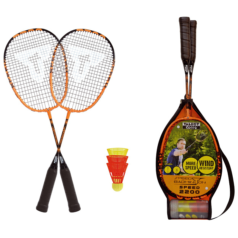 Talbot Torro 490112 Badmintonschläger Aluminium Schwarz, Orange 2 Stück(e)