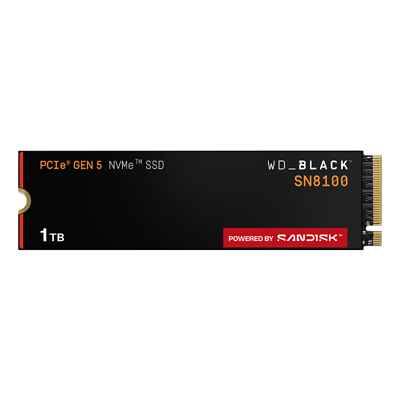 SanDisk Black WD_BLACK SN8100 NVMe 1 TB M.2 PCI Express 5.0 TLC 3D NAND