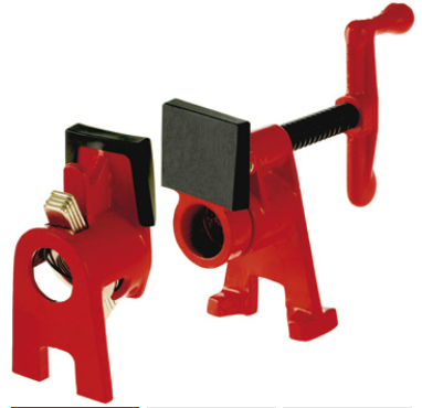 BESSEY BPC-H34 Schraubzwinge Rohrschelle Schwarz, Rot