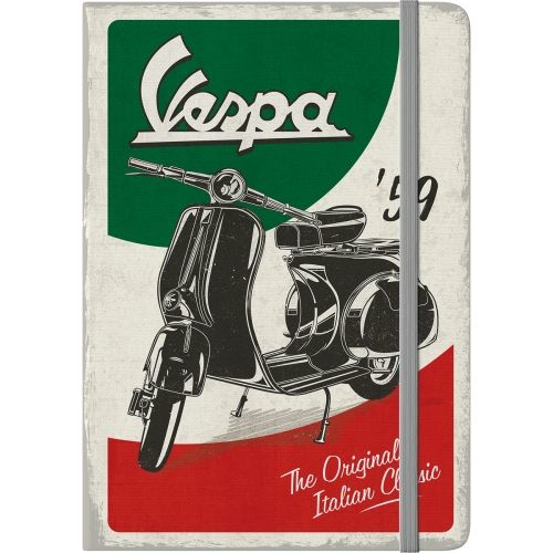 Nostalgic Art Vespa Notizbuch A5 128 Blätter Mehrfarbig