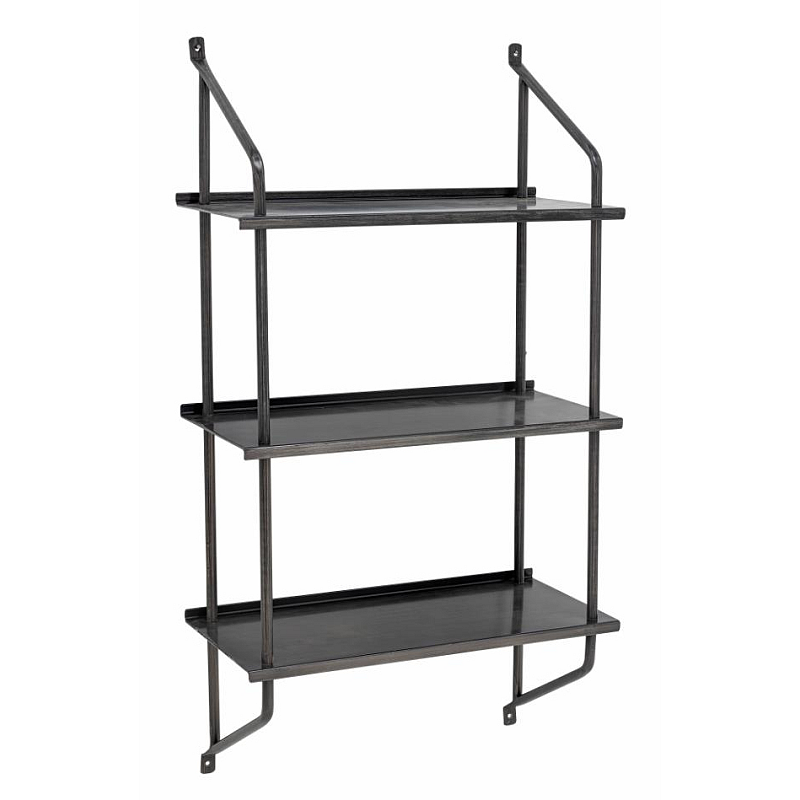 Bloomingville 82064647 Regal Regalboden Wandverteiler Eisen, Metall Schwarz