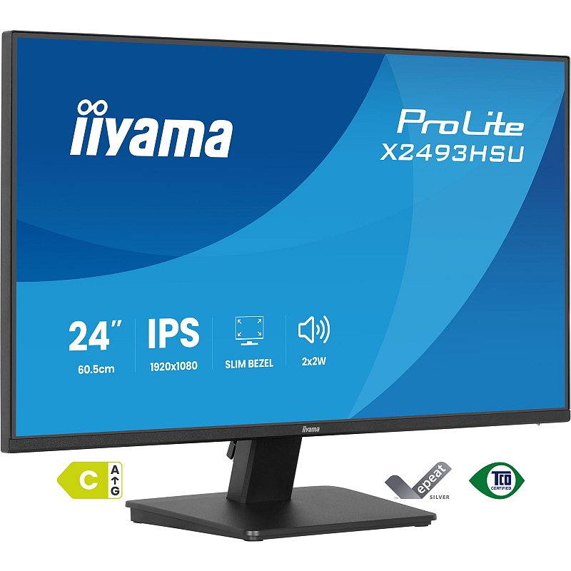 iiyama ProLite X2493HSU-B1 Computerbildschirm 60,5 cm (23.8") 1920 x 1080 Pixel Full HD LED Schwarz