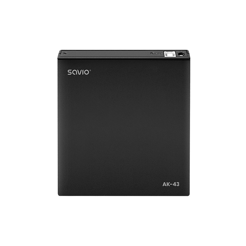 Savio AK-43 optical disc External Slim drive DVD±R/RW CD±R/RW Black Optisches Laufwerk DVD±RW Schwarz
