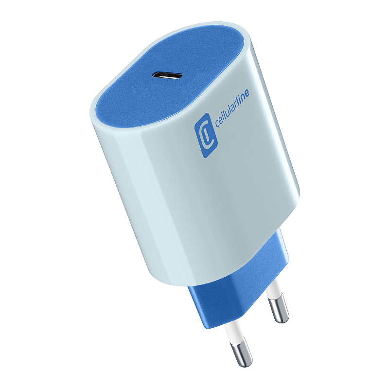 Cellularline USB-C Charger #Stylecolor - Universal Netzladegerät 20W, bunt