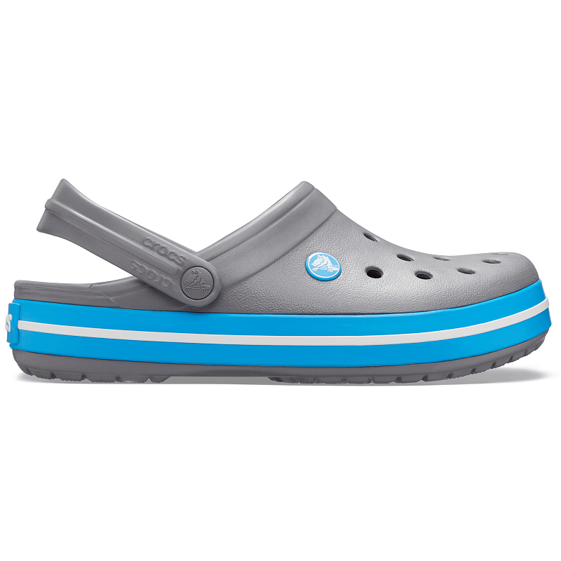 Crocs Crocband Clogs Unisex Grau, Blau, Weiß