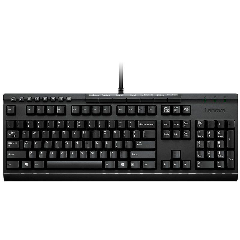 Lenovo Enhanced Performance USB Keyboard Gen II Tastatur Universal QWERTZ Deutsch Schwarz
