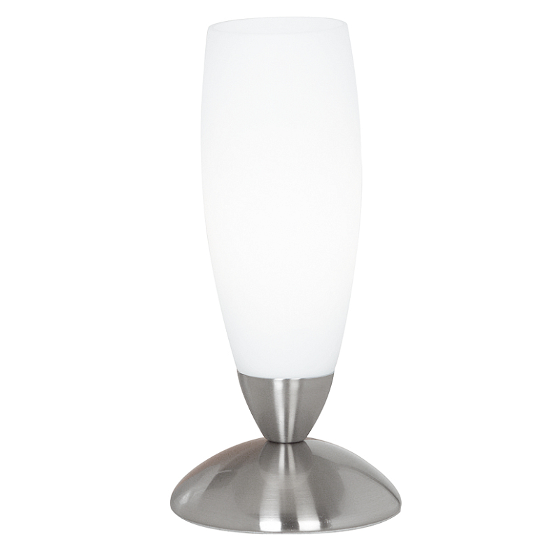 EGLO Slim Tischleuchte E14 40 W Nickel, Weiß