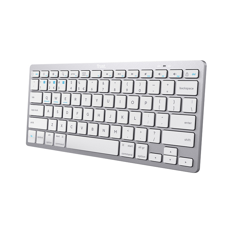 Trust 24651 Tastatur Universal Bluetooth QWERTY US Englisch Silber