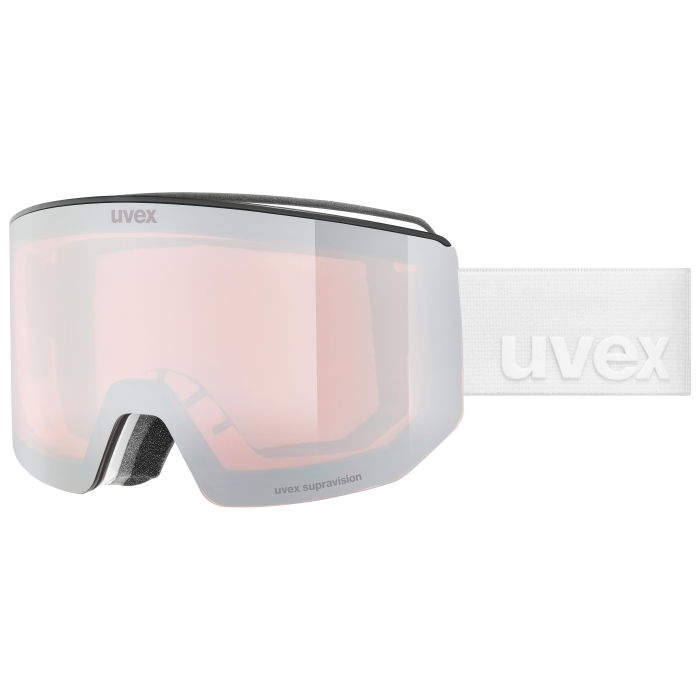 Uvex 5506651030 Wintersportbrille Spiegel Unisex Weiß Zylindrische (flache) Linse