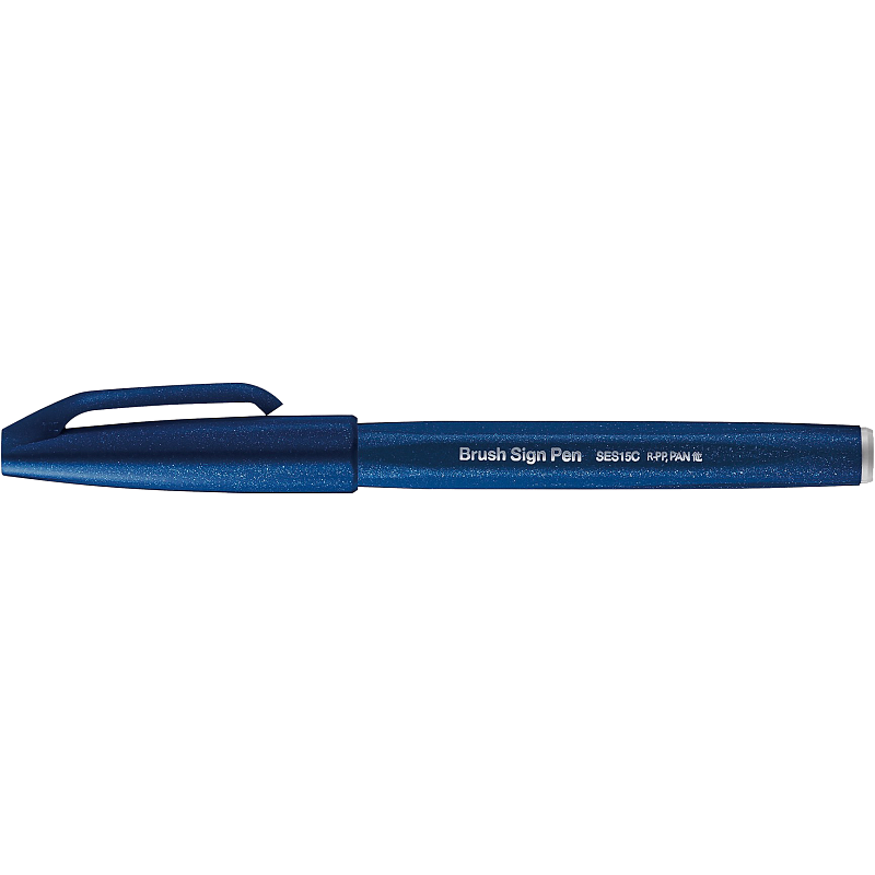 Pentel Brush Sign Filzstift Fein Navy 1 Stück(e)