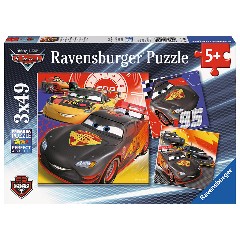 Ravensburger Kinderpuzzle - Cars, Cars - Abenteuer auf der Straße