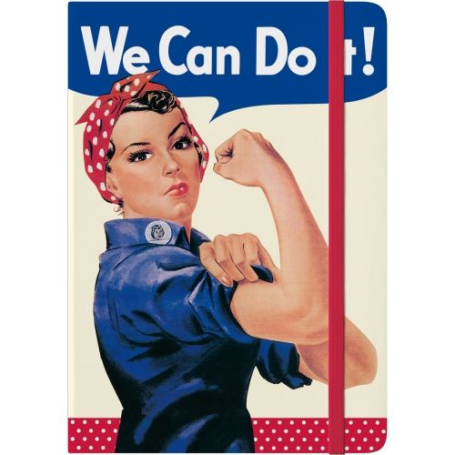 Nostalgic Art We can do it! Notizbuch A5 128 Blätter Mehrfarbig