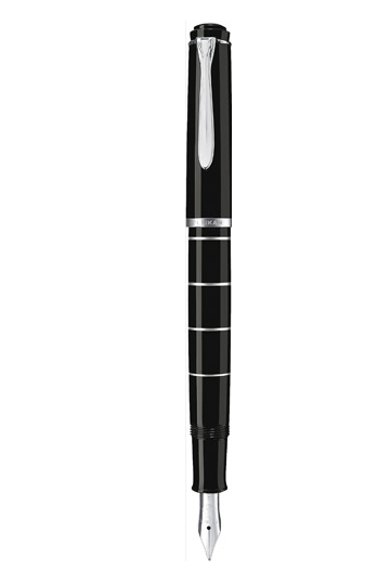 Pelikan Classic 215 Füllfederhalter Integriertes Befüllsystem Schwarz, Silber 1 Stück(e)