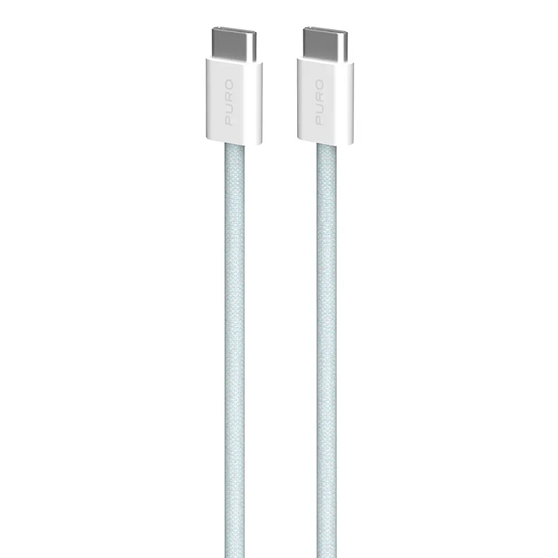 PURO PUCCCFABK415MTLBLUE USB Kabel USB 2.0 1,5 m USB C Blau