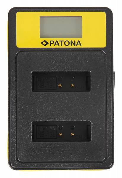 PATONA 141671 Akkuladegerät Batterie für Digitalkamera USB