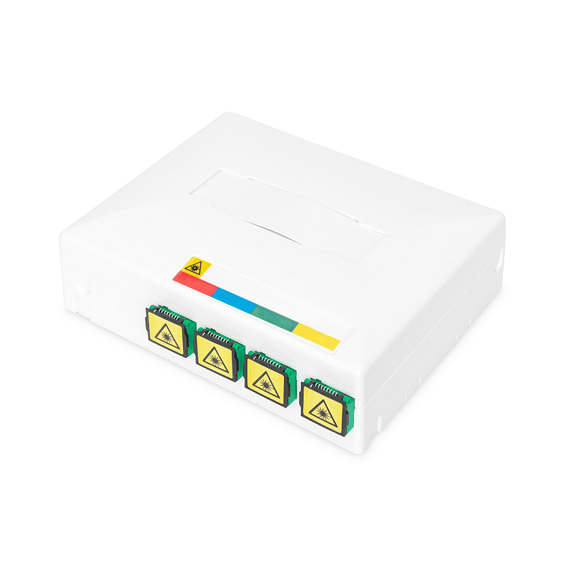 Digitus FTTH Gehäuse mit 4 x SC SX Kupplung