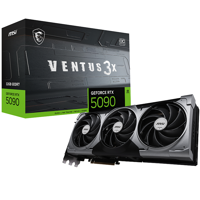 MSI VENTUS GEFORCE RTX 5090 32G 3X OC Grafikkarte NVIDIA 32 GB GDDR7