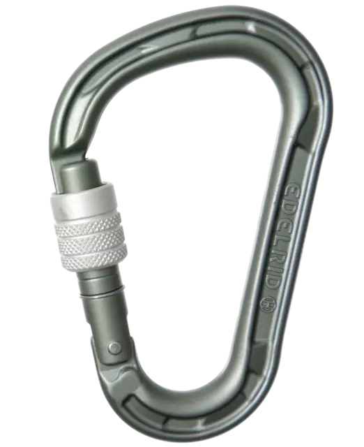 Edelrid 737990006630 Karabinerhaken zum Klettern Verschlusskarabiner D-förmig Aluminium Metallisch 1 Stück(e)