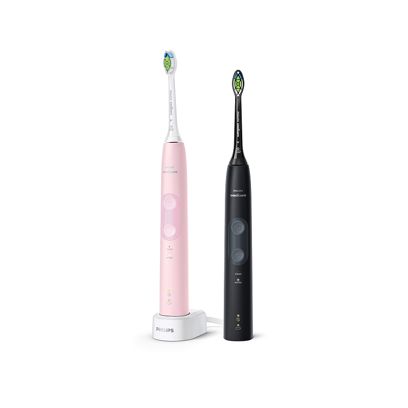 Philips Sonicare 4500 series HX6830/35 Elektrische Zahnbürste Erwachsener Schallzahnbürste Grau, Pink