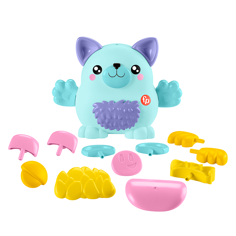 Fisher-Price FP Pets Tier-Bauspielzeug zum Kombinieren für das Rollenspiel im Kindergartenalter, 18 Teile