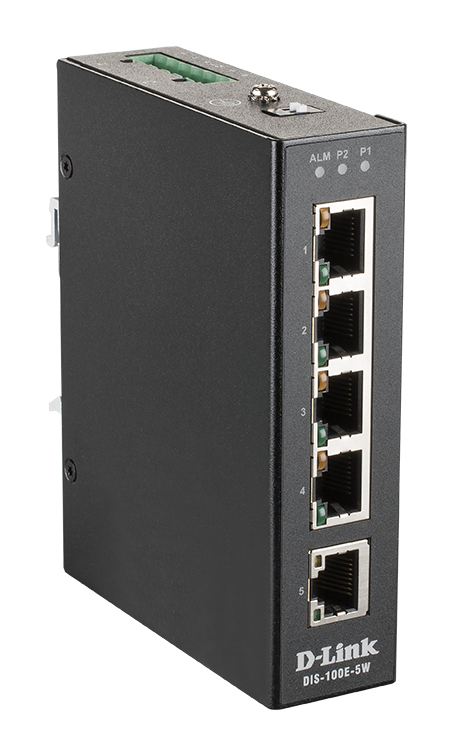 D-Link DIS-100E-5W Netzwerk-Switch Unmanaged L2 Fast Ethernet (10/100) Schwarz