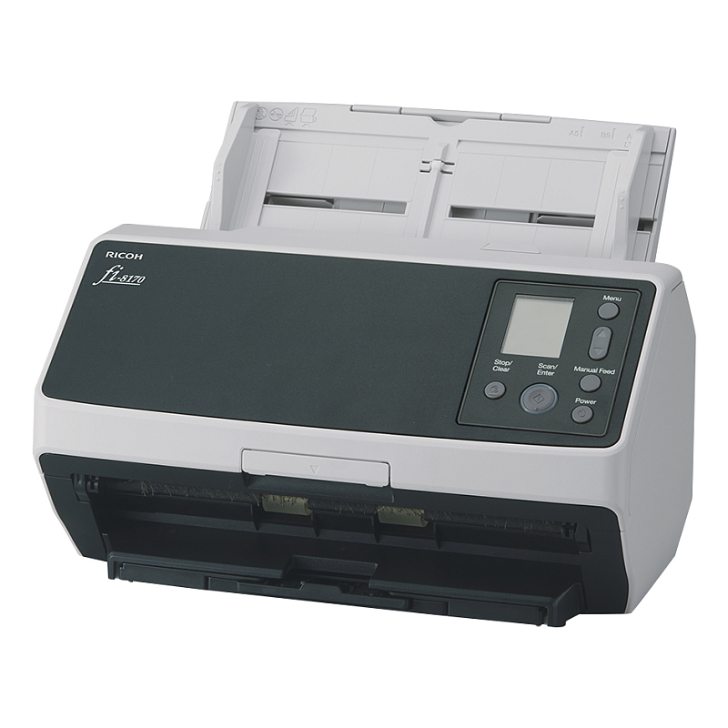 Ricoh fi-8170 ADF + Scanner mit manueller Zuführung 600 x 600 DPI A4 Schwarz, Grau