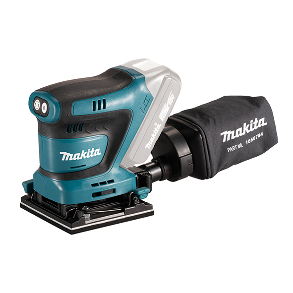 Makita DBO481Z Tragbares Schleifgerät Exzenterschleifer 14000 OPM Schwarz, Blau 210 W