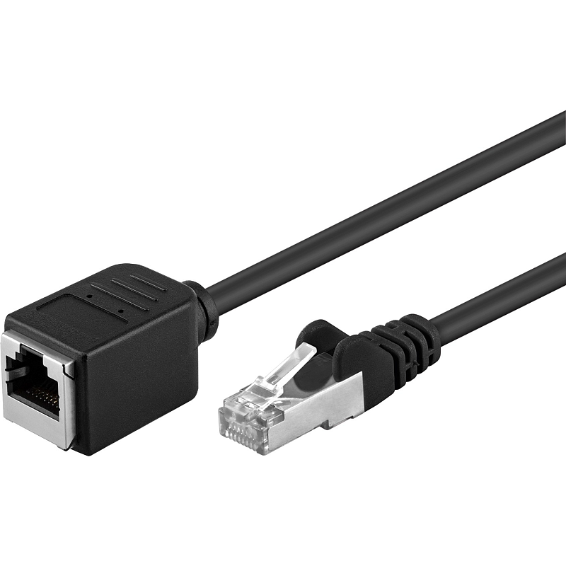 Goobay 91883 Netzwerkkabel Schwarz 3 m Cat5e F/UTP (FTP)