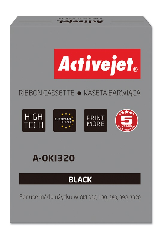Activejet Farbband A-OKI320 (Ersatz OKI 9002303; 3000000 Zeichen; Supreme; schwarz) 100 Stück
