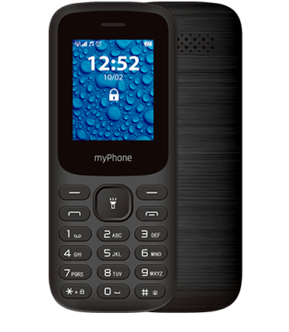 myPhone MP2220 Handy 4,5 cm (1.77") 67,5 g Schwarz Kamera-Handy