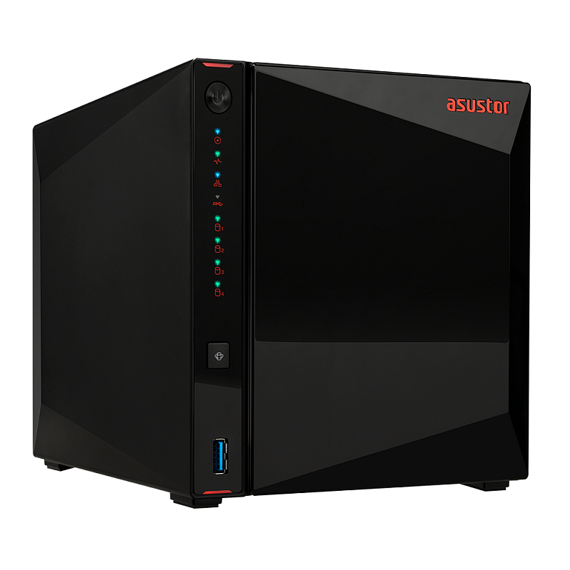 Asustor Nimbustor 4 AS5304T NAS Desktop Intel® Celeron® J4105 4 GB DDR4 0 TB ADM Schwarz
