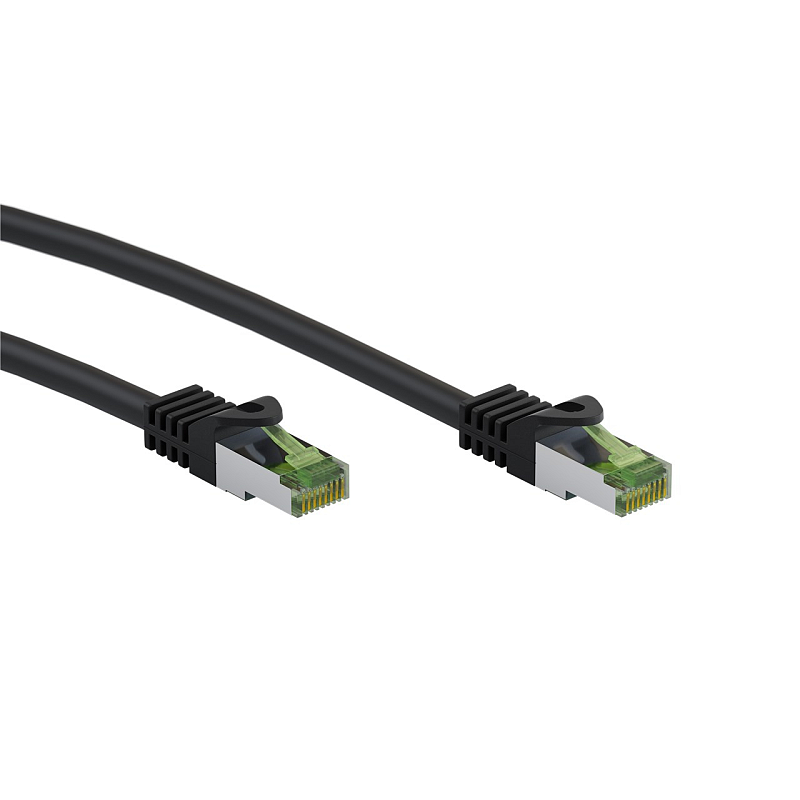 Goobay 61092 Netzwerkkabel Schwarz 0,5 m Cat8.1 S/FTP (S-STP)