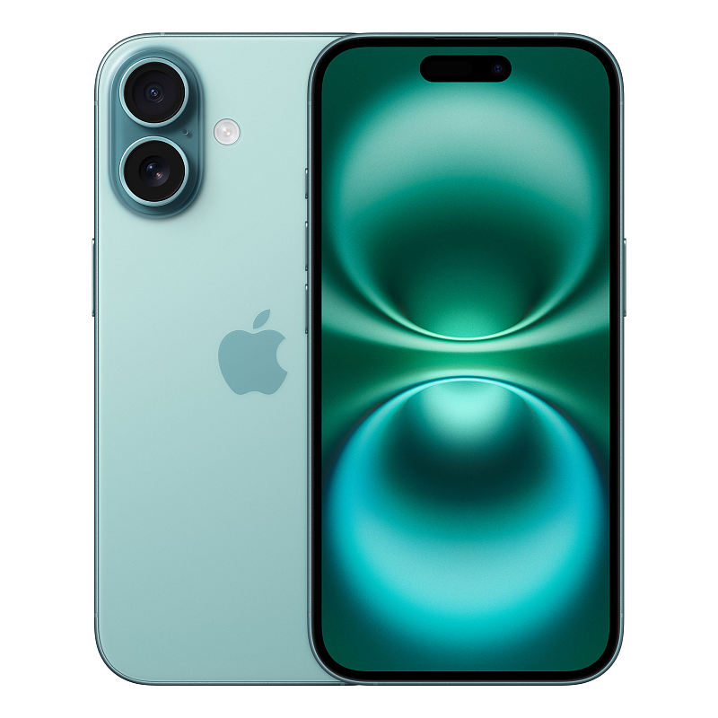 Apple iPhone 16 15,5 cm (6.1") Dual-SIM iOS 18 5G USB Typ-C 128 GB Türkis