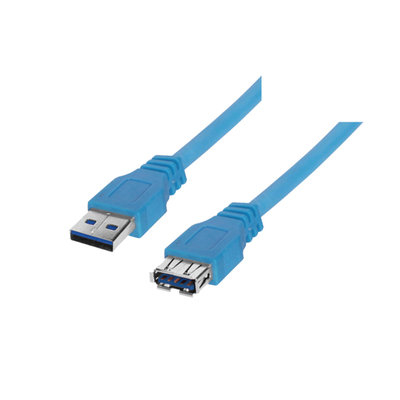 S/CONN maximum connectivity USB 3.0 male/female, 3 m USB Kabel USB 3.2 Gen 1 (3.1 Gen 1) USB A Blau