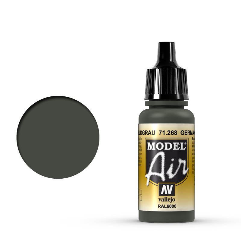 Vallejo 71.268 Acrylfarbe 17 ml Schwarz, Grau Flasche