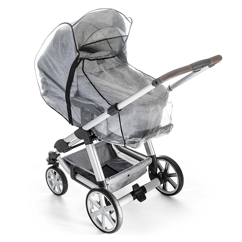 reer 84069 Kinderwagen-Fußsack Raincover Polyester, Polyethylen-Vinylacetat (PEVA) Transparent