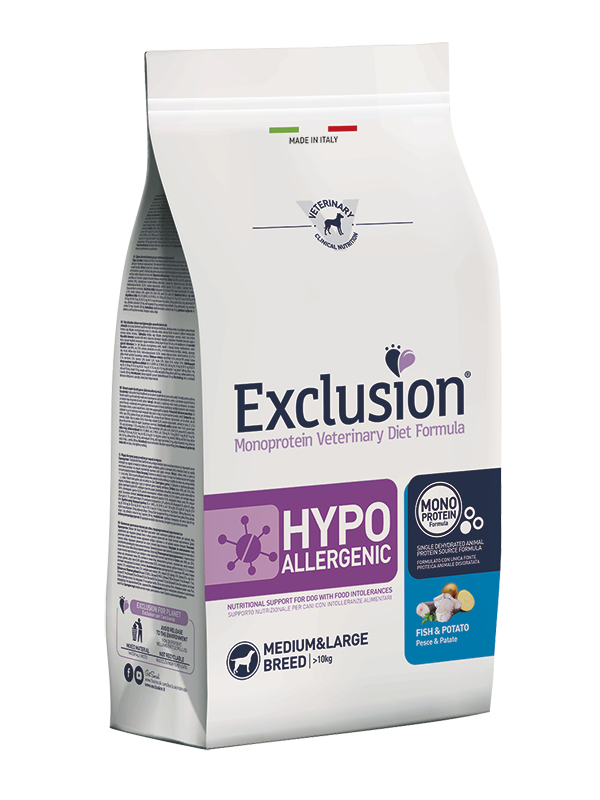 Exclusion 8011259002679 Hunde-Trockenfutter 12 kg Adult Fisch, Kartoffel