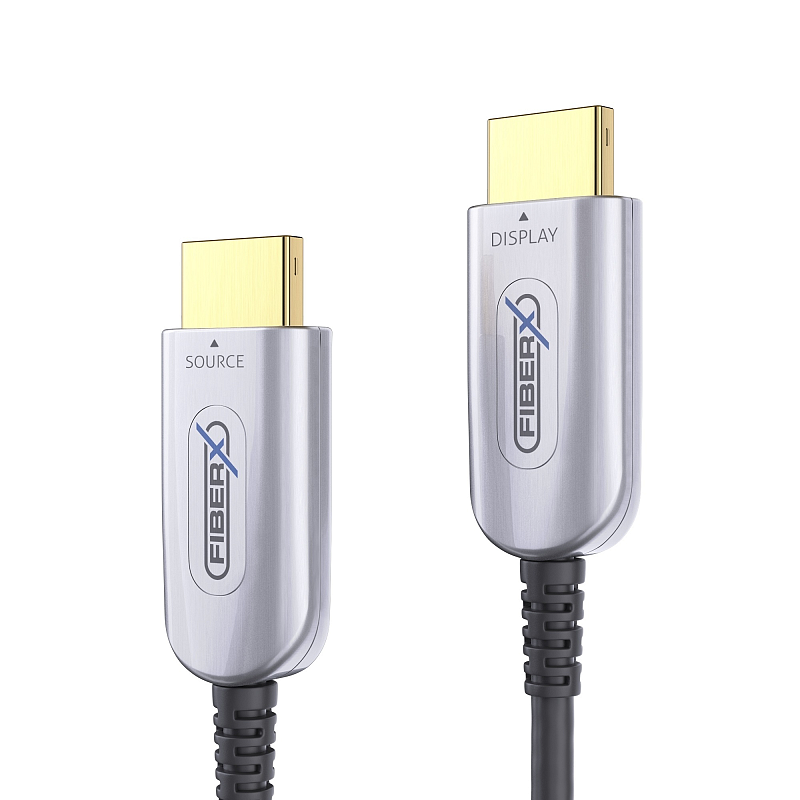FiberX FX-I350-070 HDMI-Kabel 70 m HDMI Typ A (Standard) Schwarz, Silber