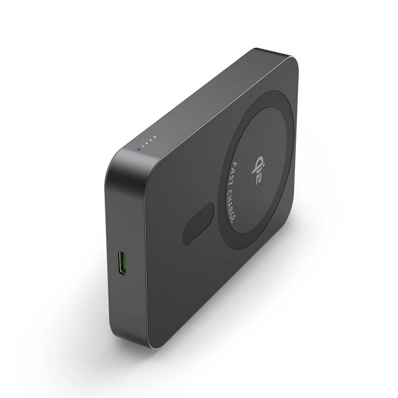 Hama 00201752 Powerbank 10000 mAh Kabelloses Aufladen Anthrazit