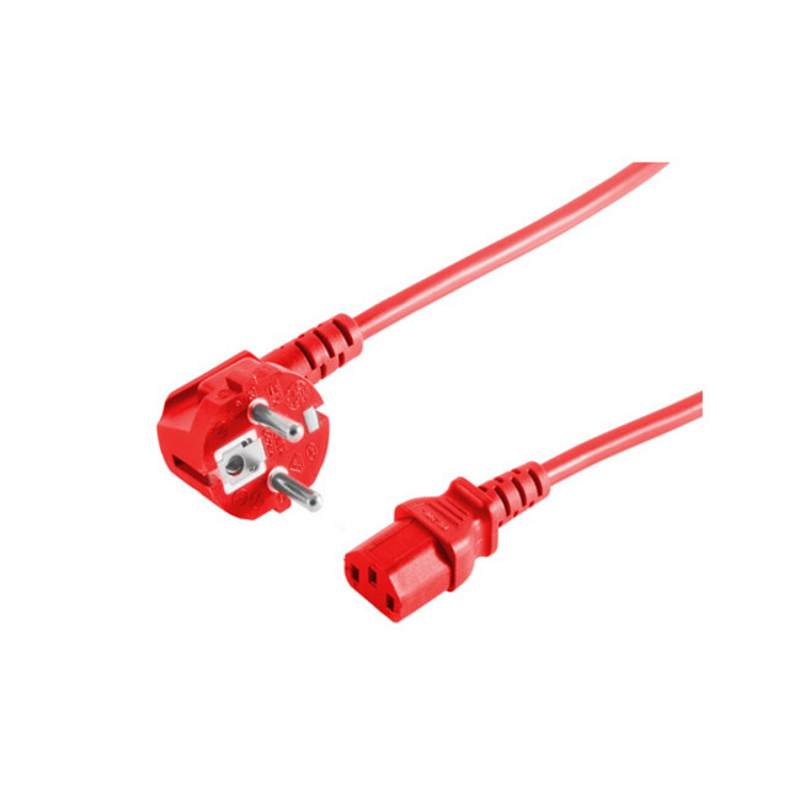 S/CONN maximum connectivity 09-05184 Stromkabel Rot 1,8 m CEE7/7 C13-Koppler
