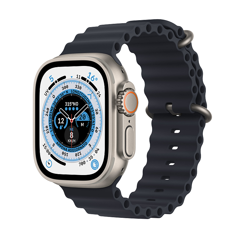 Apple Watch Ultra OLED 49 mm Digital 410 x 502 Pixel Touchscreen 4G Titan WLAN GPS