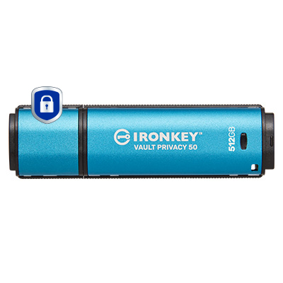 Kingston Technology IronKey 512GB Vault Privacy 50 AES-256 verschlüsselter, FIPS 197