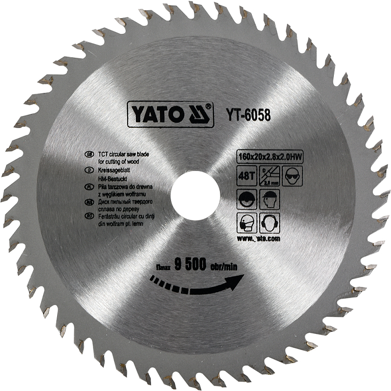 Yato YT-6058 Kreissägeblatt 16 cm 1 Stück(e)